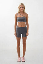 Cross Strap Gray Bra