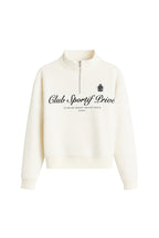 Zipper Detail Baskili Ecru Sweatshirt