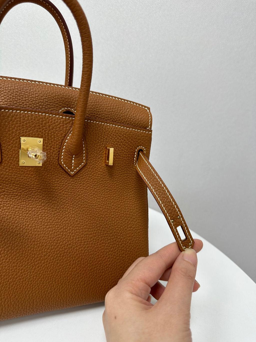 Handmade Genuine Leather 25 Top Handle Bag