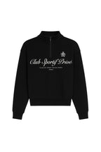Zipper Detail Baskili Black Sweatshirt
