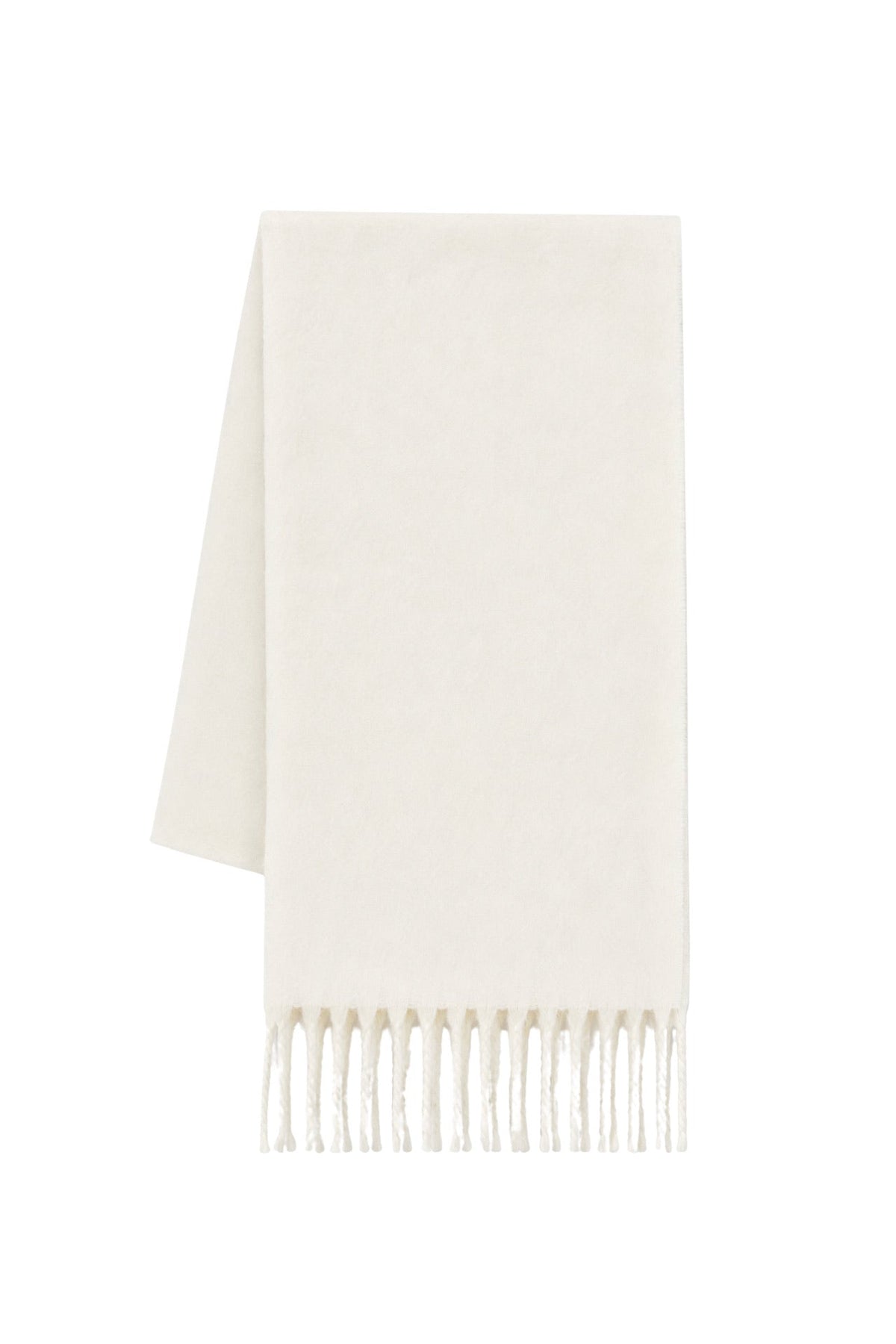 Soft Textured Ecru Basic Scarf