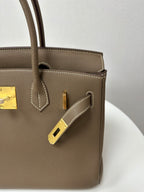 Handmade Genuine Leather 25 Top Handle Bag
