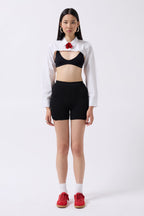 Biker Black Shorts