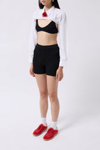 Biker Black Shorts