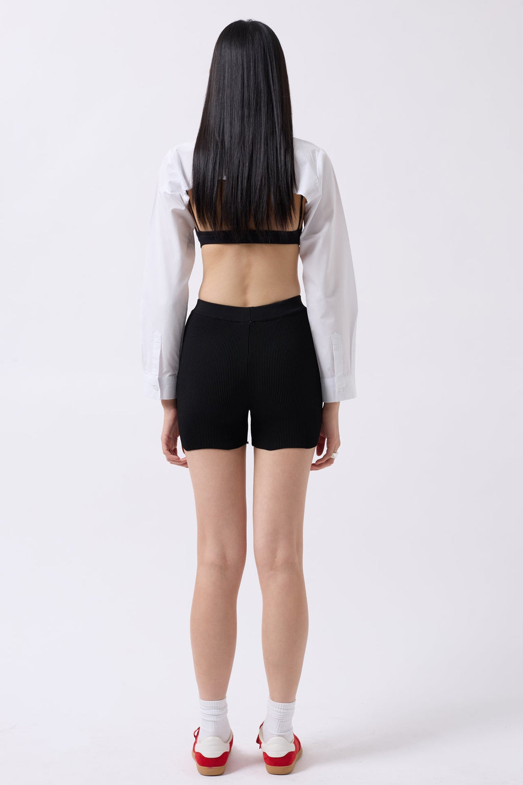 Biker Black Shorts