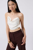 Degaje Neck Back Detay Ecru Blouse