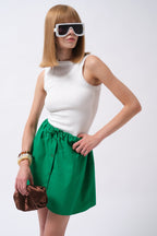 Cutout Ribbed White Blouse