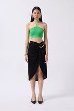 Pencere Detay Ribbed Lime Crop