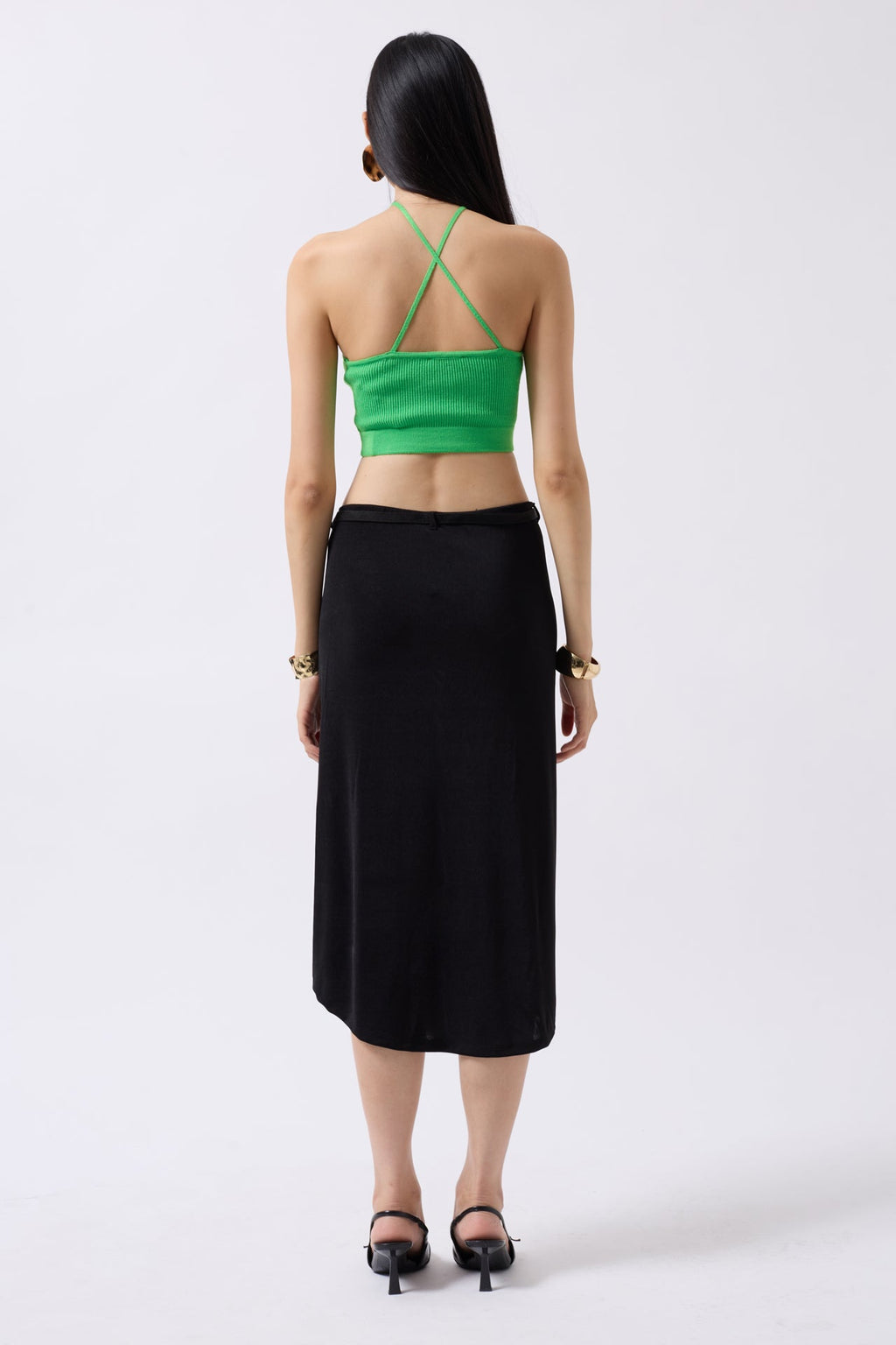 Pencere Detay Ribbed Lime Crop