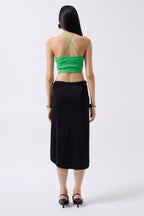 Pencere Detay Ribbed Lime Crop