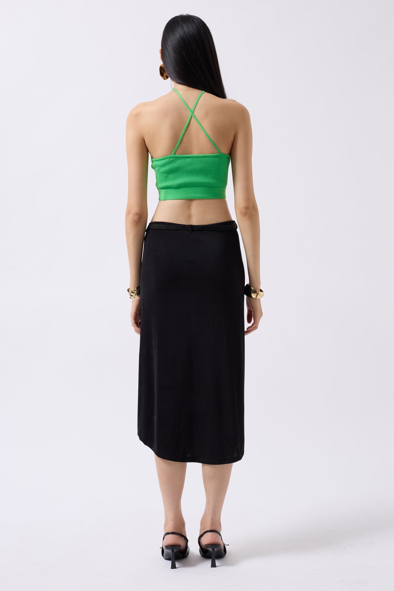 Pencere Detay Ribbed Lime Crop