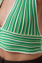 Striped Neck Tieli Lime Crop