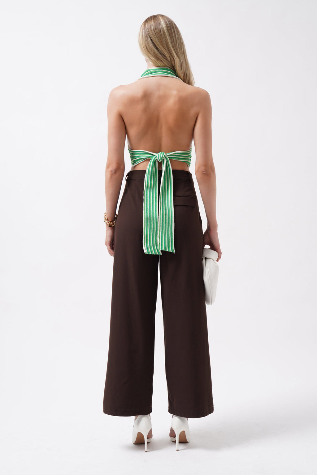 Striped Neck Tieli Lime Crop