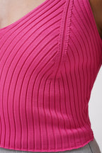 V Neck Pink Crop Blouse