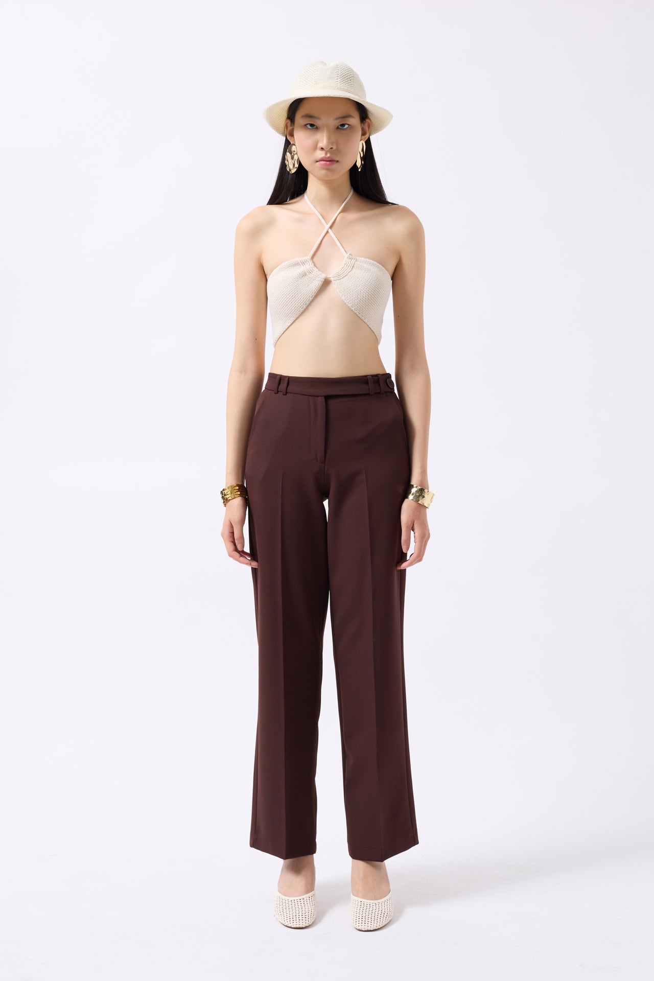 Bust Cutout Textured Stone Bra