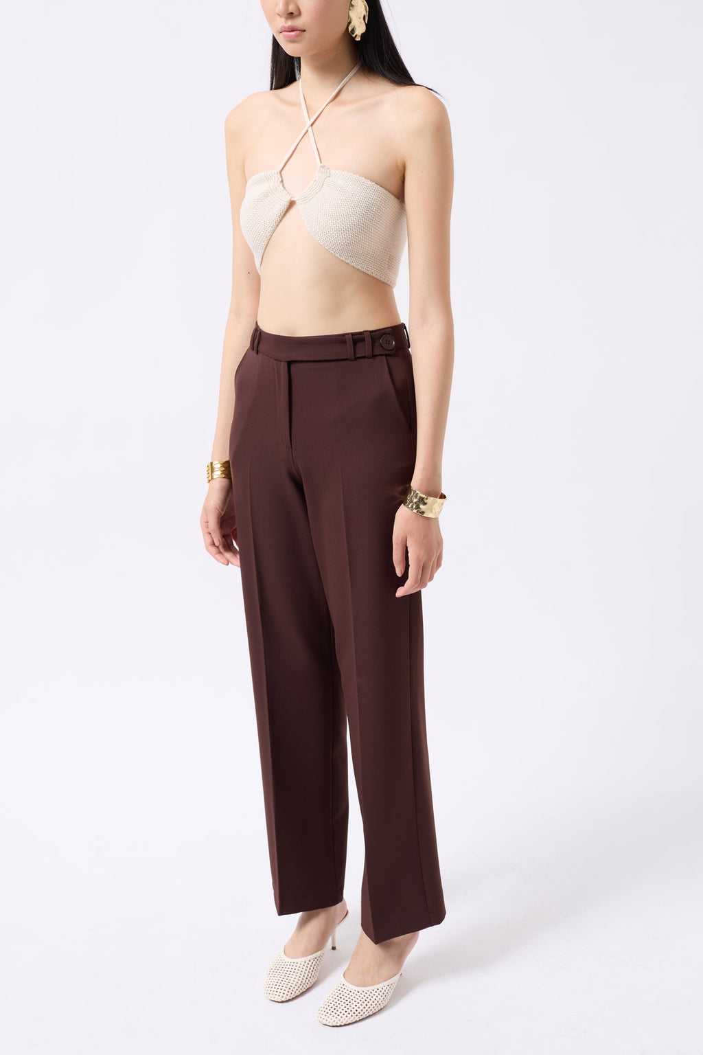 Bust Cutout Textured Stone Bra