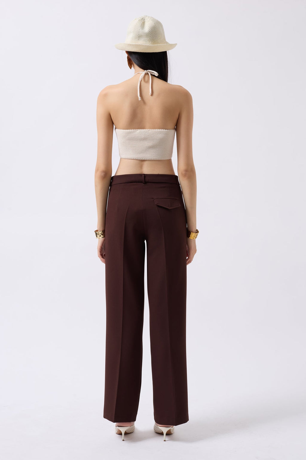 Bust Cutout Textured Stone Bra
