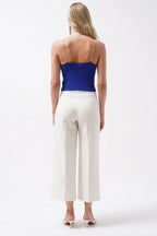 Stone Strap Saxe Blue Knit Blouse