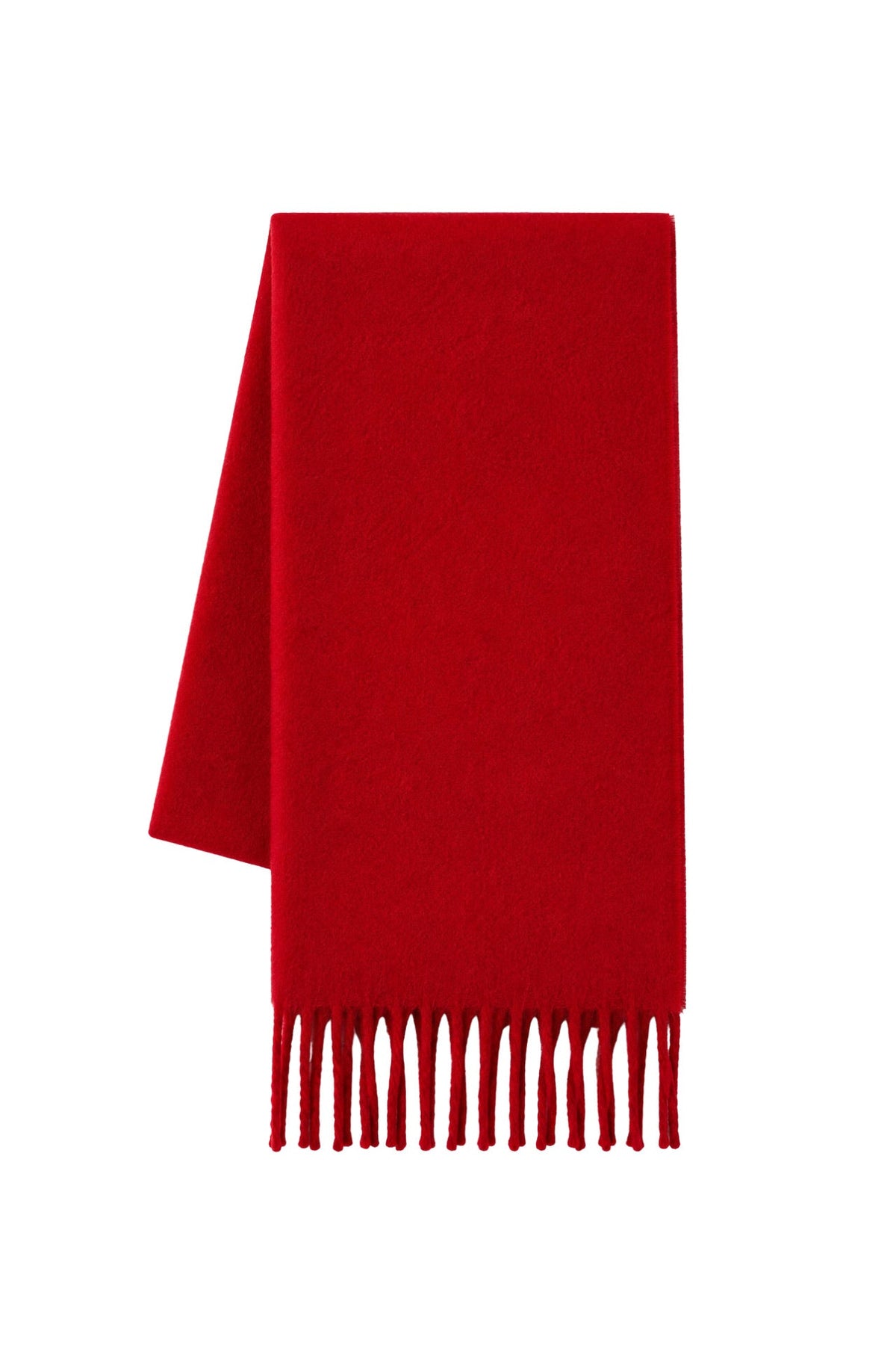 Soft Textured Red Basic Scarf