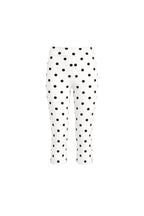 Puantiye Pattern White Kapri Trousers