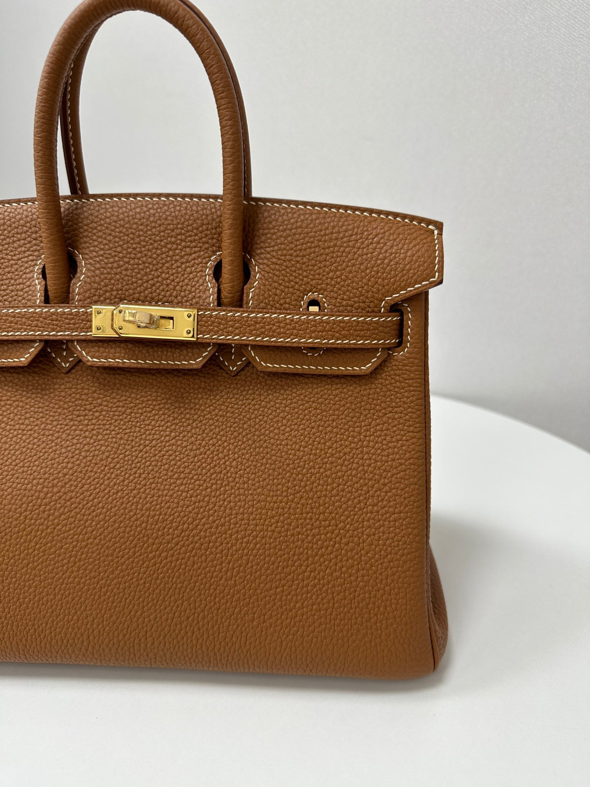 Handmade Genuine Leather 25 Top Handle Bag