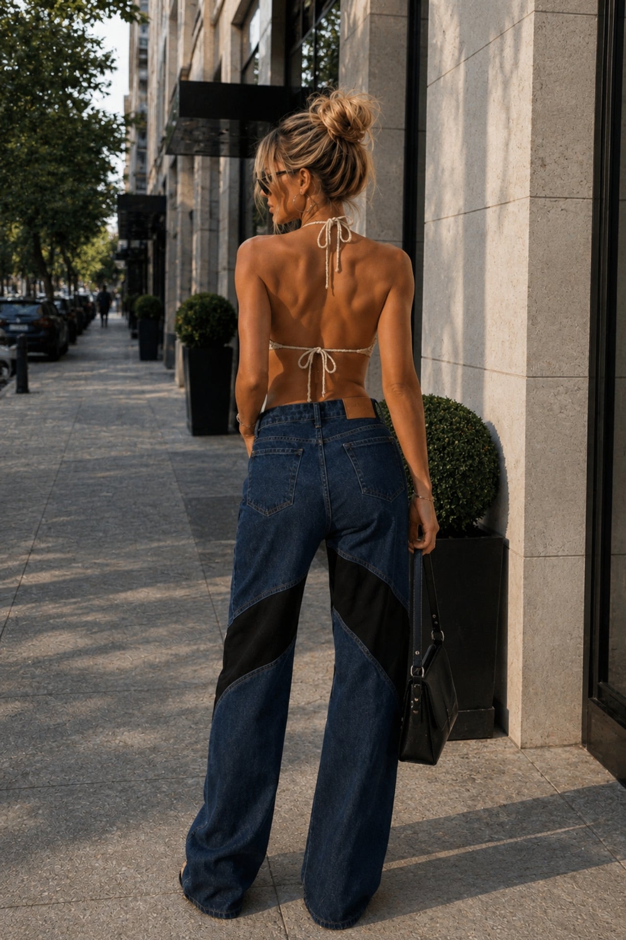 Garnished Two Color Jean