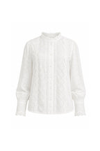 Magnificent Collar White Guipure Shirt