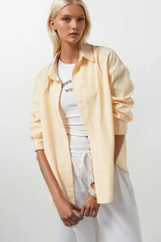 Striped Basic Yellow Shirt
