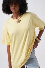 Basic Oversized Yellow T-Shirt