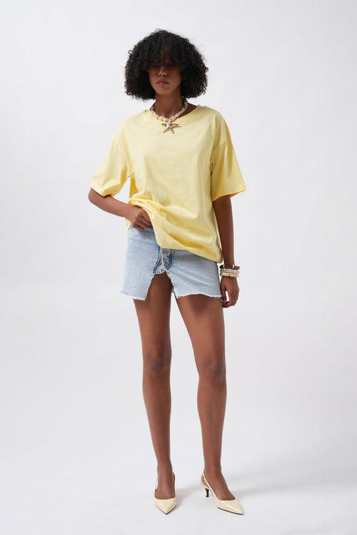 Basic Oversize Yellow T-Shirt