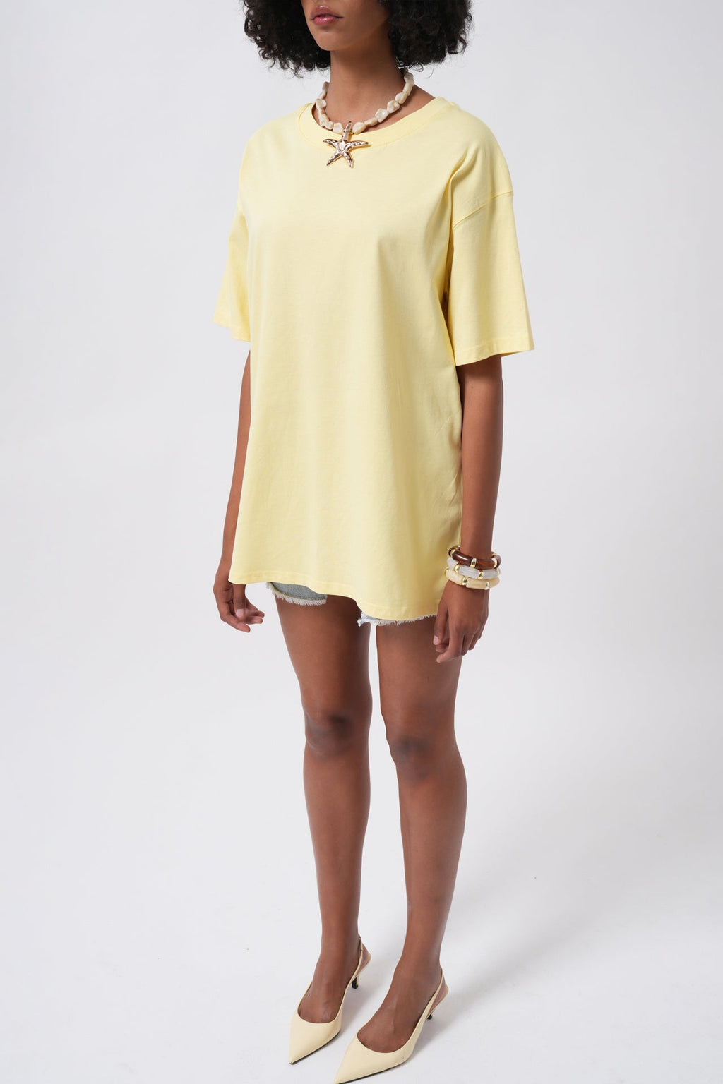 Basic Oversize Yellow T-Shirt