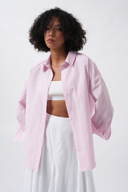 Striped Basic Pink Shirt