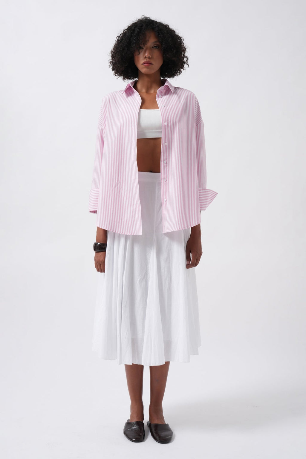 Striped Basic Pink Shirt