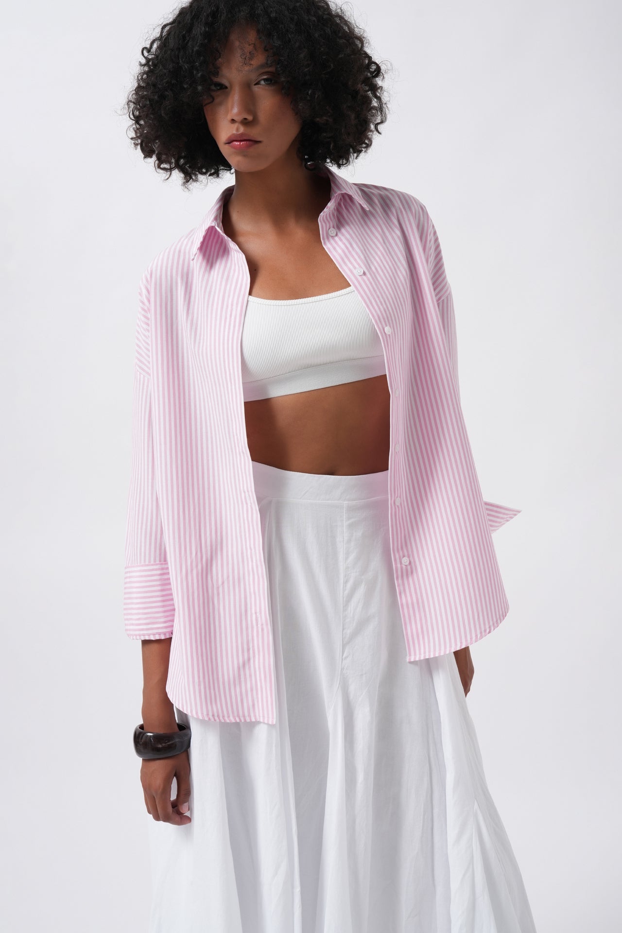 Striped Basic Pink Shirt