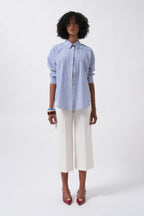 Striped Basic Blue Shirt