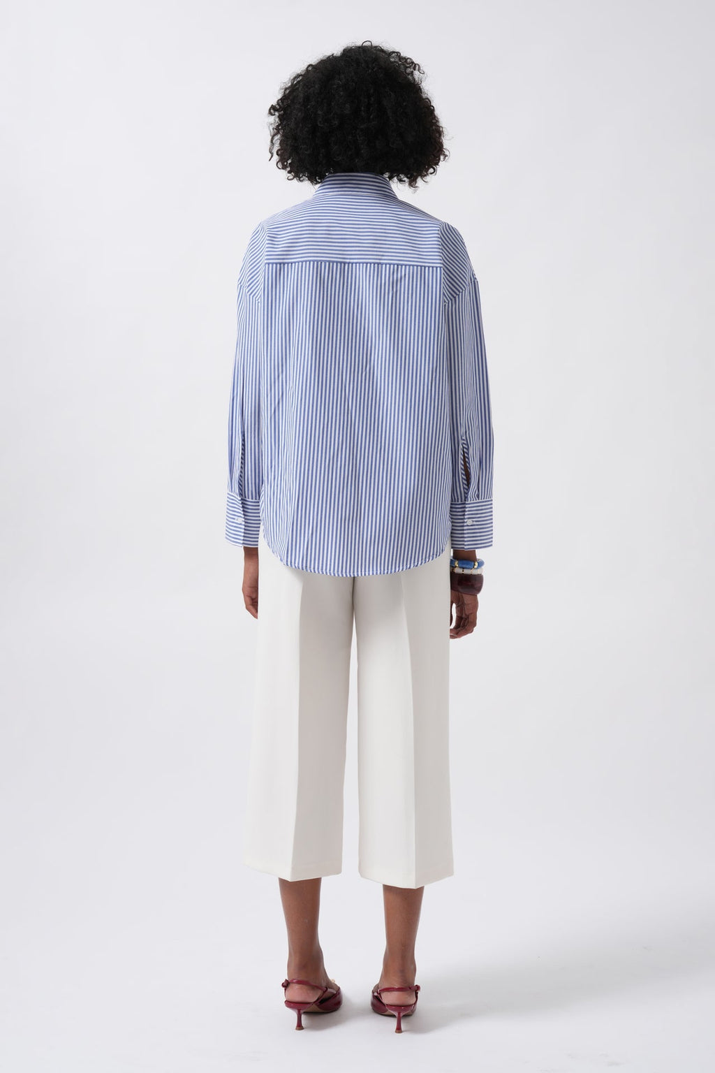 Striped Basic Blue Shirt