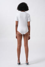 T-Shirt Detail White Bodysuit