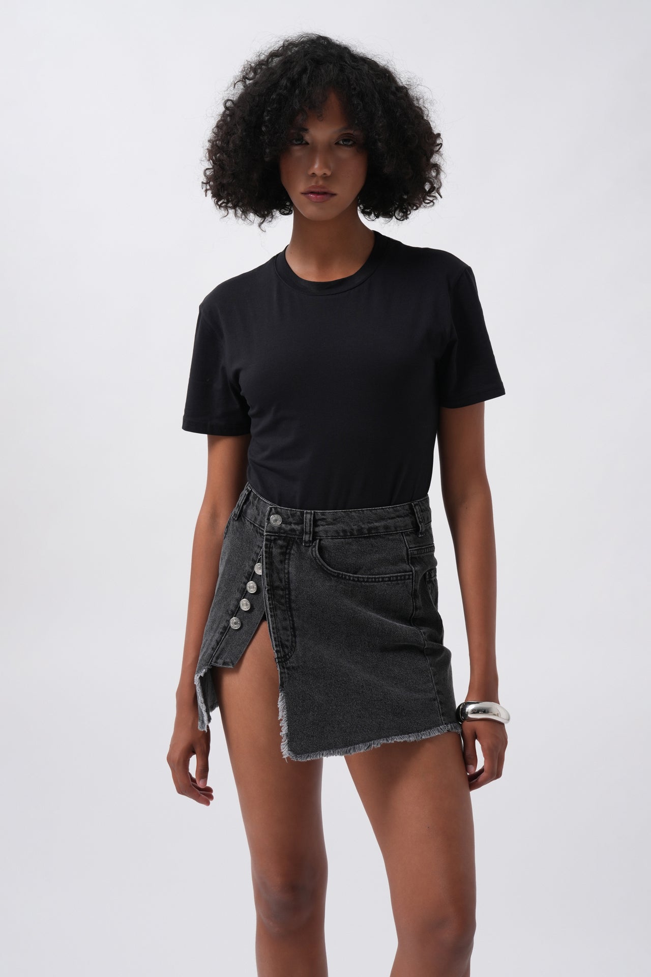 T-Shirt Detail Black Bodysuit