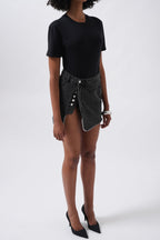 T-Shirt Detail Black Bodysuit