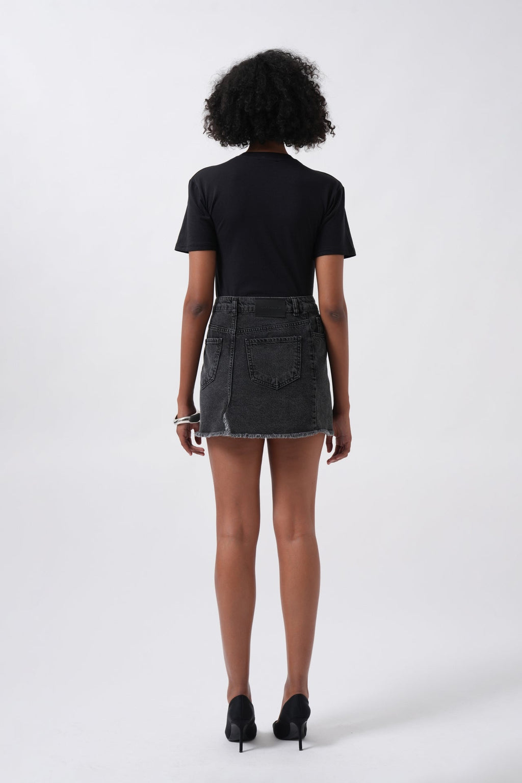 T-Shirt Detail Black Bodysuit