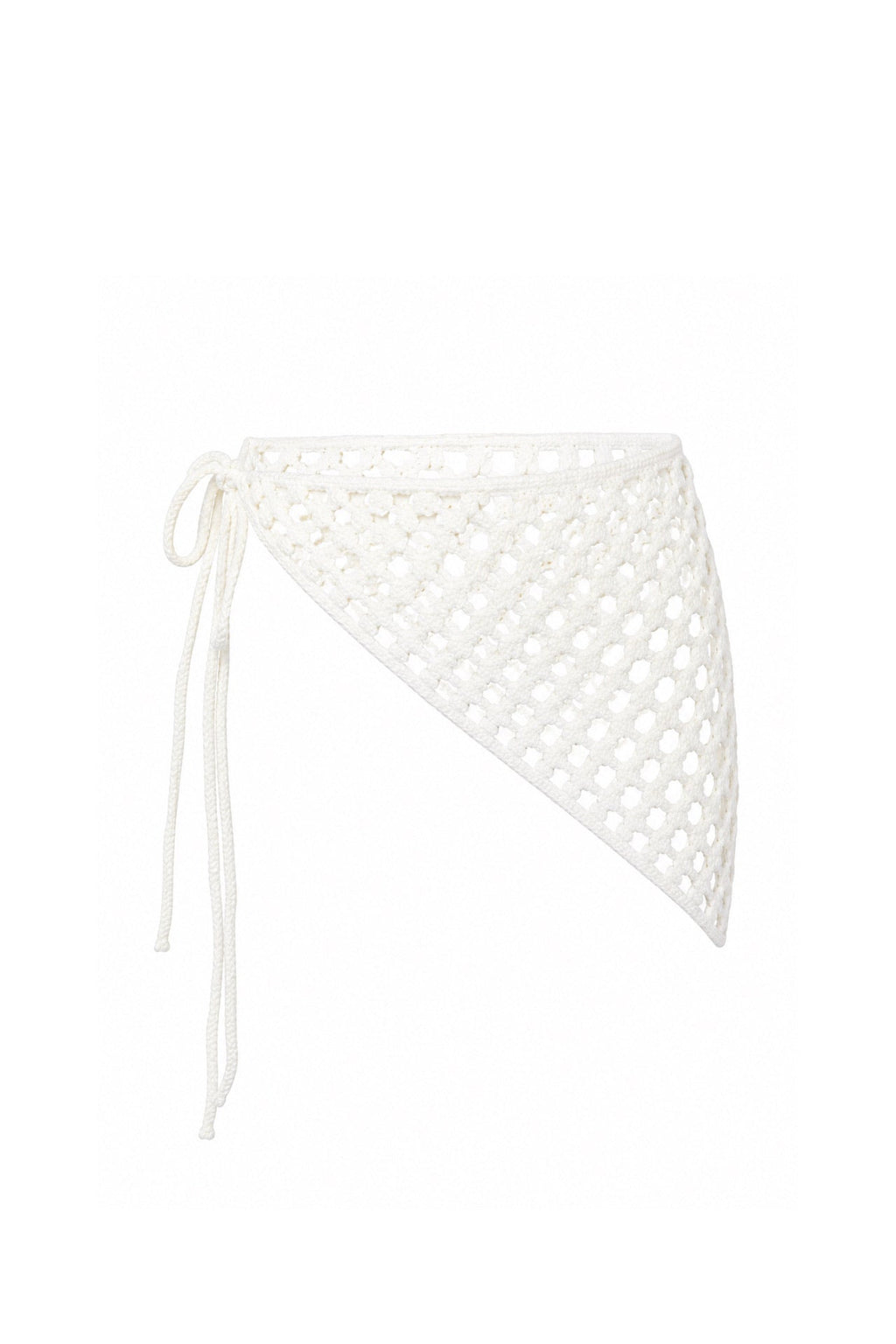 Knot Detail Knit Ecru Waist Accessory