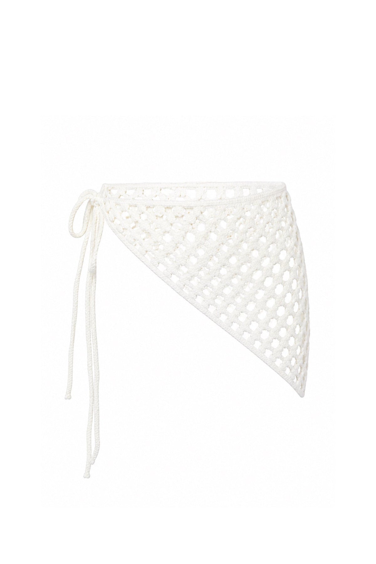 Knot Detail Knit Ecru Waist Accessory