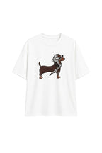 Dog Print White T-Shirt
