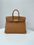 Handmade Genuine Leather 25 Top Handle Bag