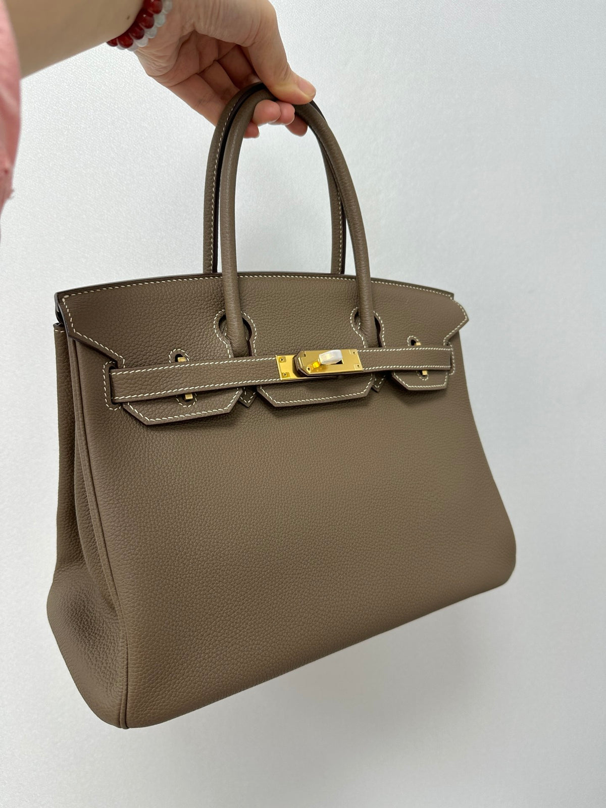 Handmade Genuine Leather 25 Top Handle Bag