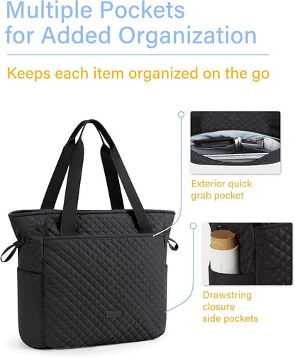 Large Quilted Tote Bag