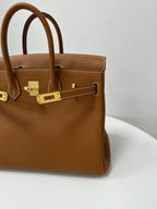 Handmade Genuine Leather 25 Top Handle Bag