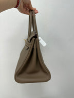 Handmade Genuine Leather 25 Top Handle Bag