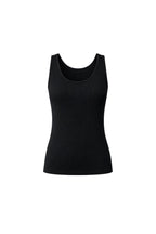 Oval Neck Basic Black Knit Top