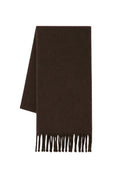 Soft Textured Brown Basic Scarf
